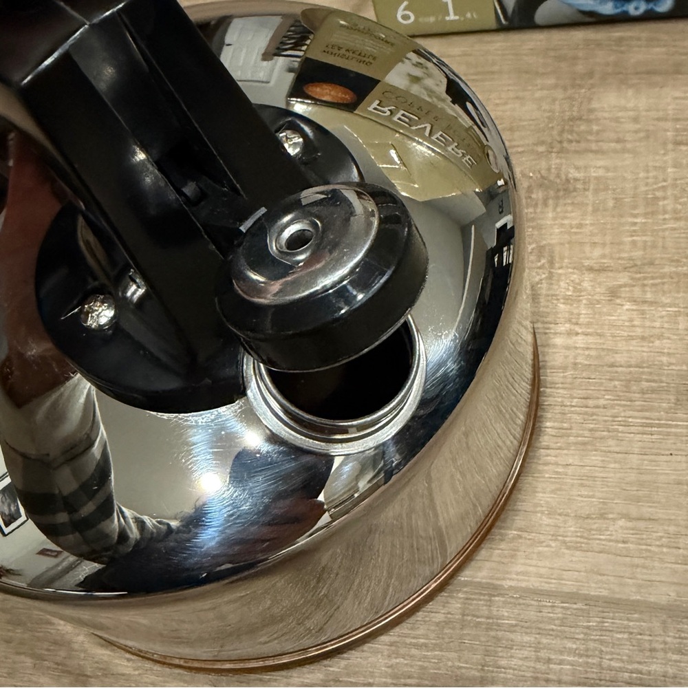 Revere Ware Stainless Steel Copper Bottom 6‎ Cup Whistling Tea Kettle 3511217 - Picture 6 of 16